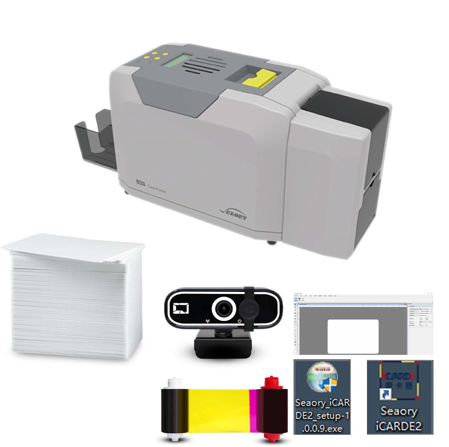 Seaory S28 Dual Sided ID Card  - Commercial Ribbon Printing Machine review and price