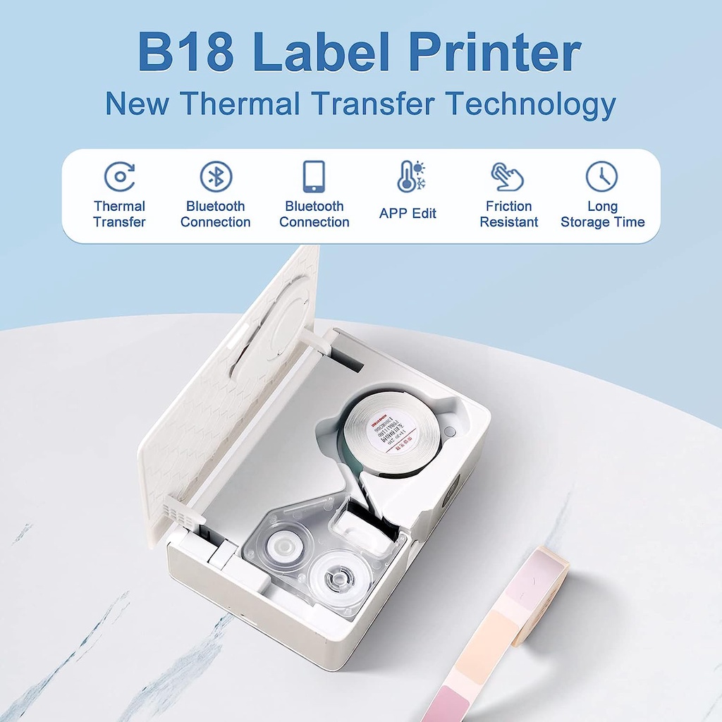 NIIMBOT B18 Color Label Printe - Commercial Printing Labels review and price