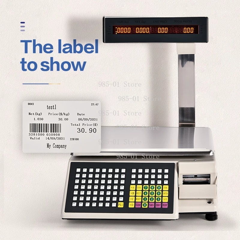 Electronic Scale with Adhesive - Commercial Printing Labels review and price