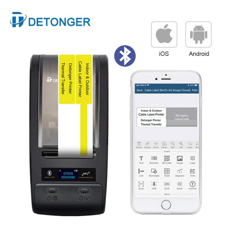 DETONGER Portable Thermal Tran - Commercial Ribbon Printing Machine review and price