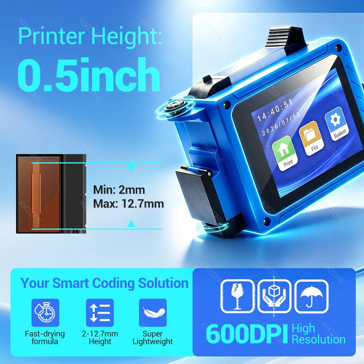 12.7mm Inkjet Transfer Printer - Commercial Printing Labels review and price