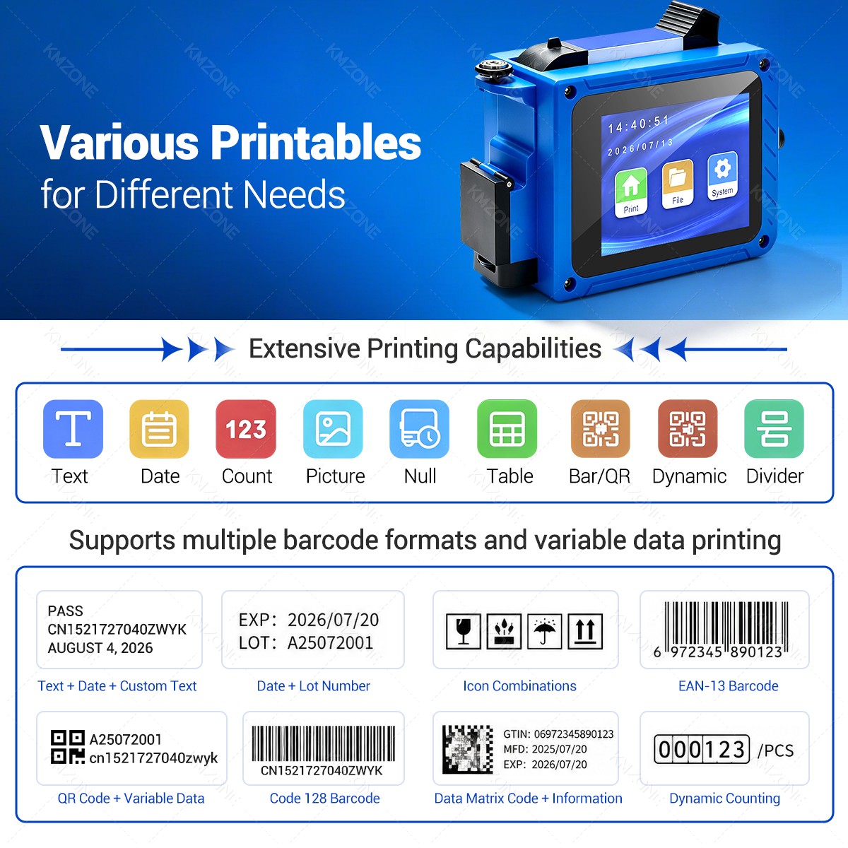 12.7mm Inkjet Transfer Printer - Commercial Printing Labels review and price