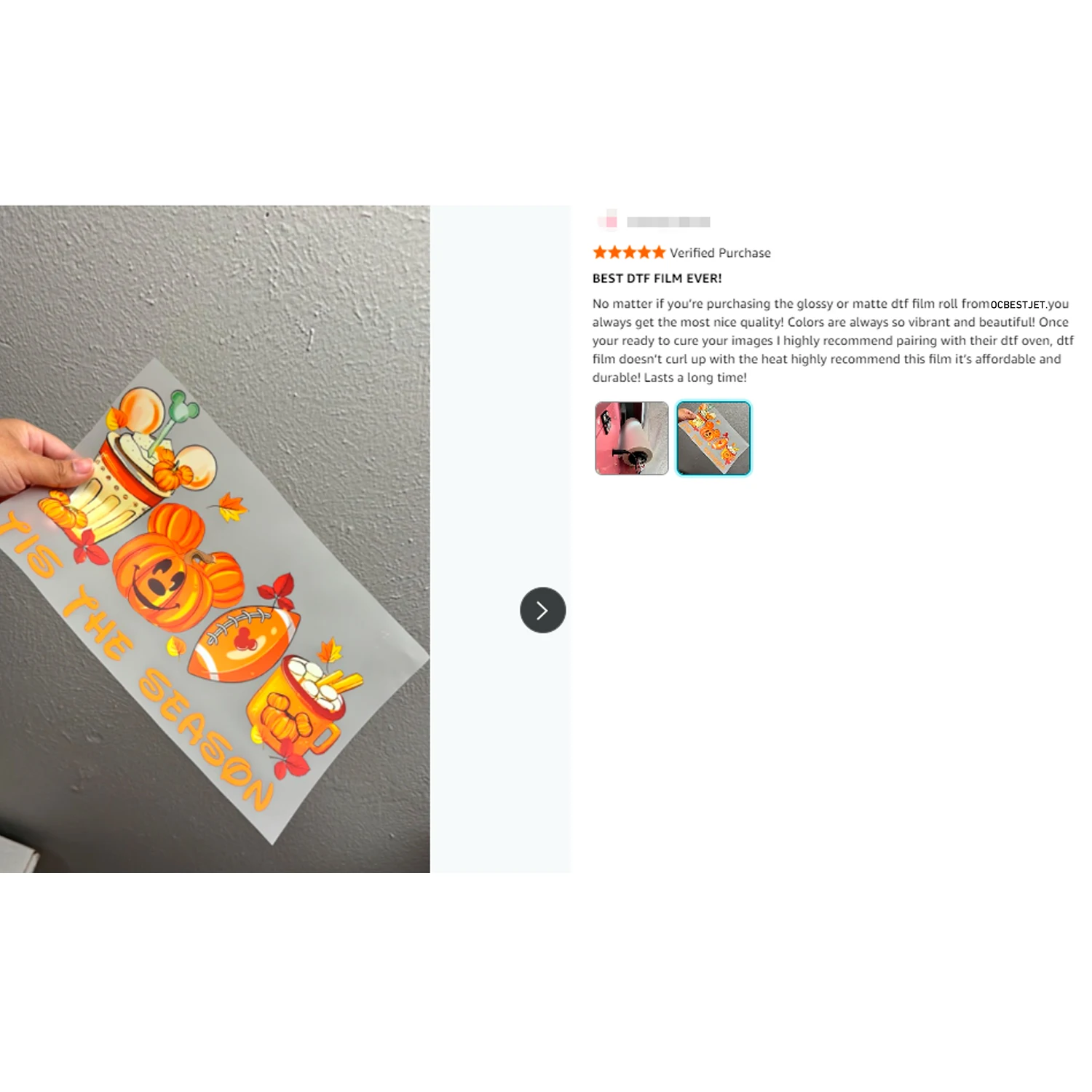 DTF Film Roll 33cm 100m DTF Di - Dtf Hot Peel Film review and price