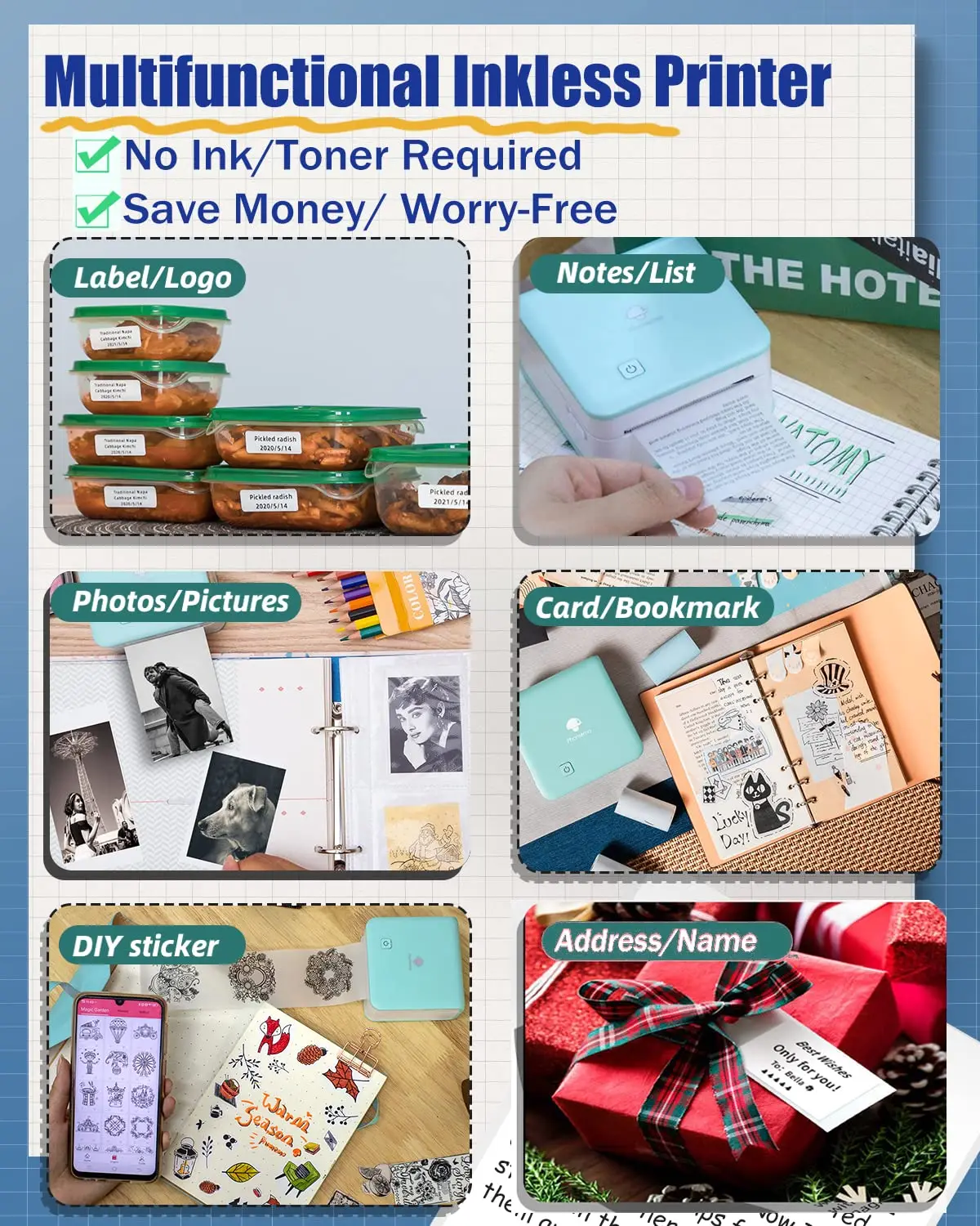 Phomemo M02Pro Mini Portable P - Commercial Printing Labels review and price