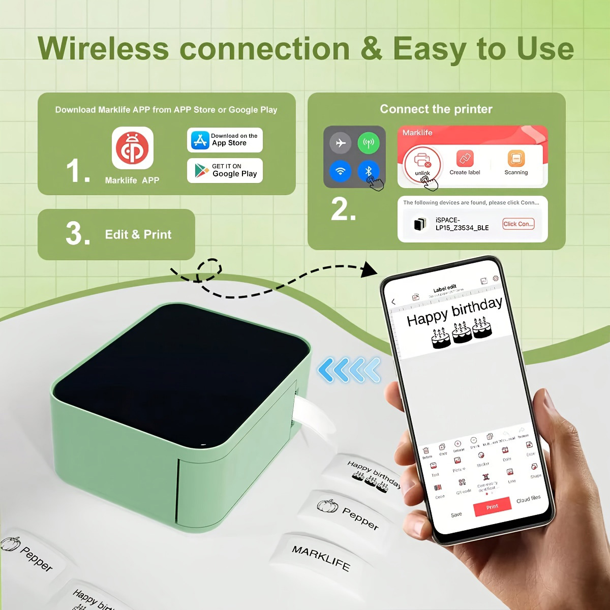 Marklife P15 Label Printer Por - Commercial Printing Labels review and price