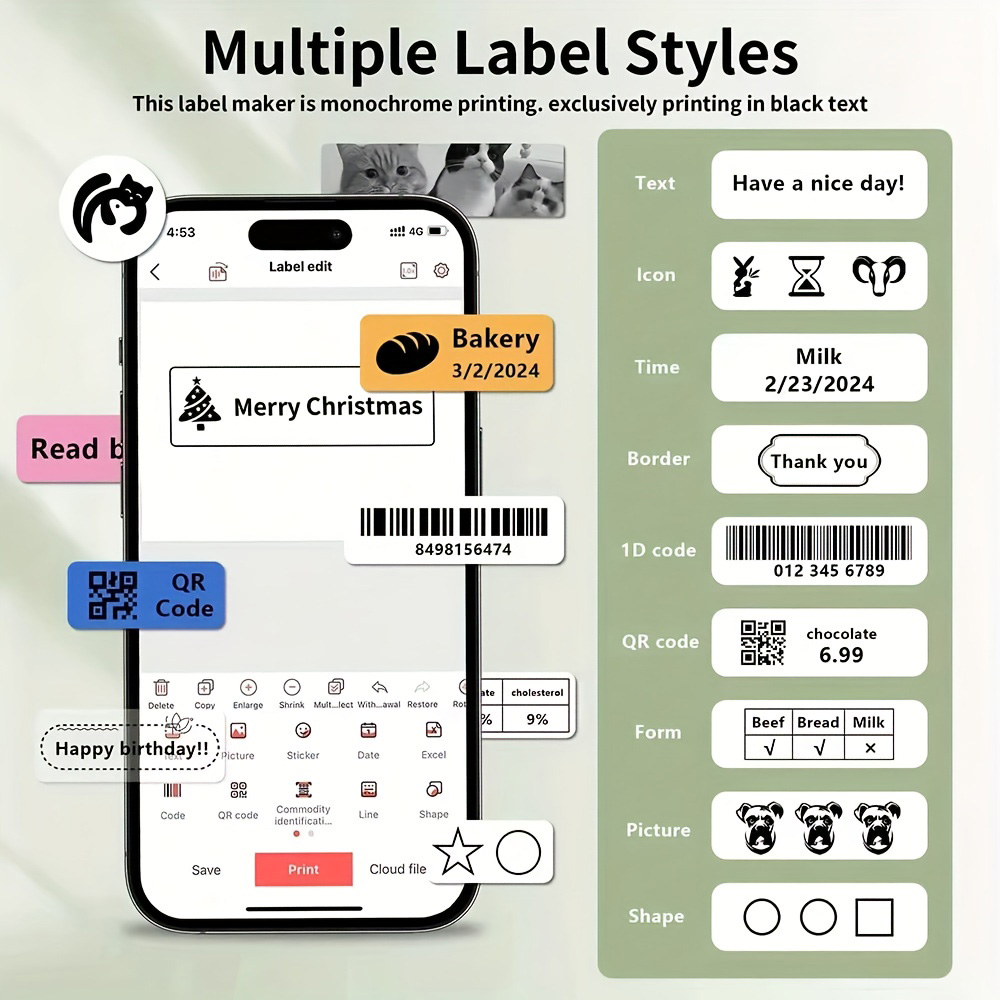 Marklife P15 Label Printer Por - Commercial Printing Labels review and price