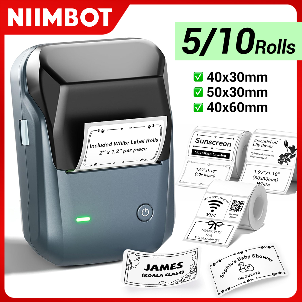 Niimbot B1 Printer Thermal Blu - Commercial Printing Labels review and price