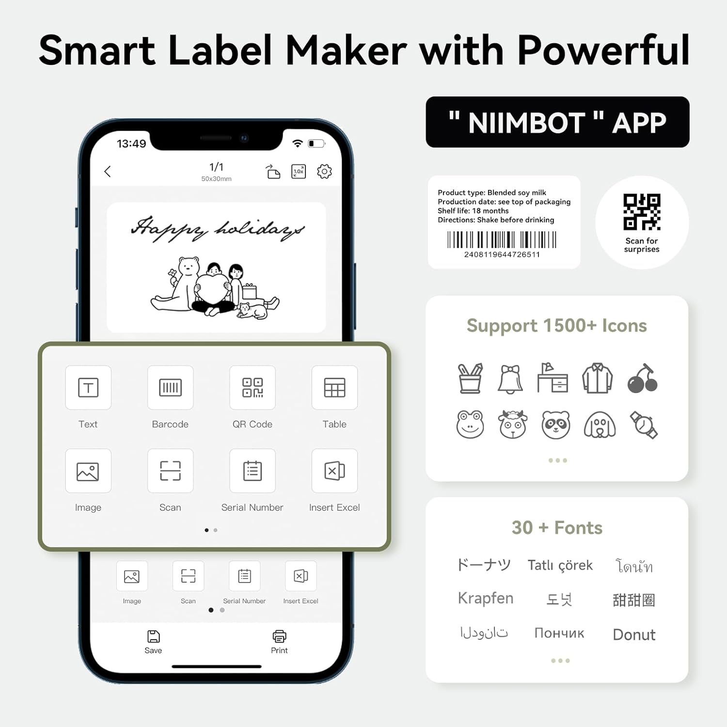 Niimbot B1 Printer Thermal Blu - Commercial Printing Labels review and price