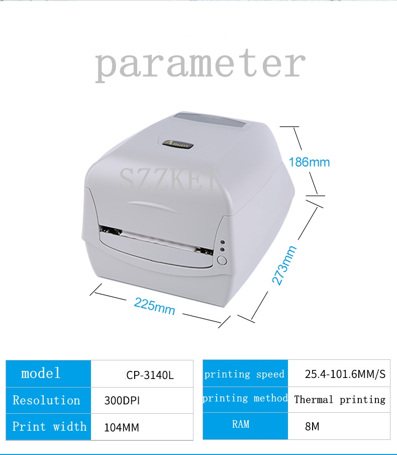 4pcs/lot Thermal label printer - Commercial Printing Labels review and price